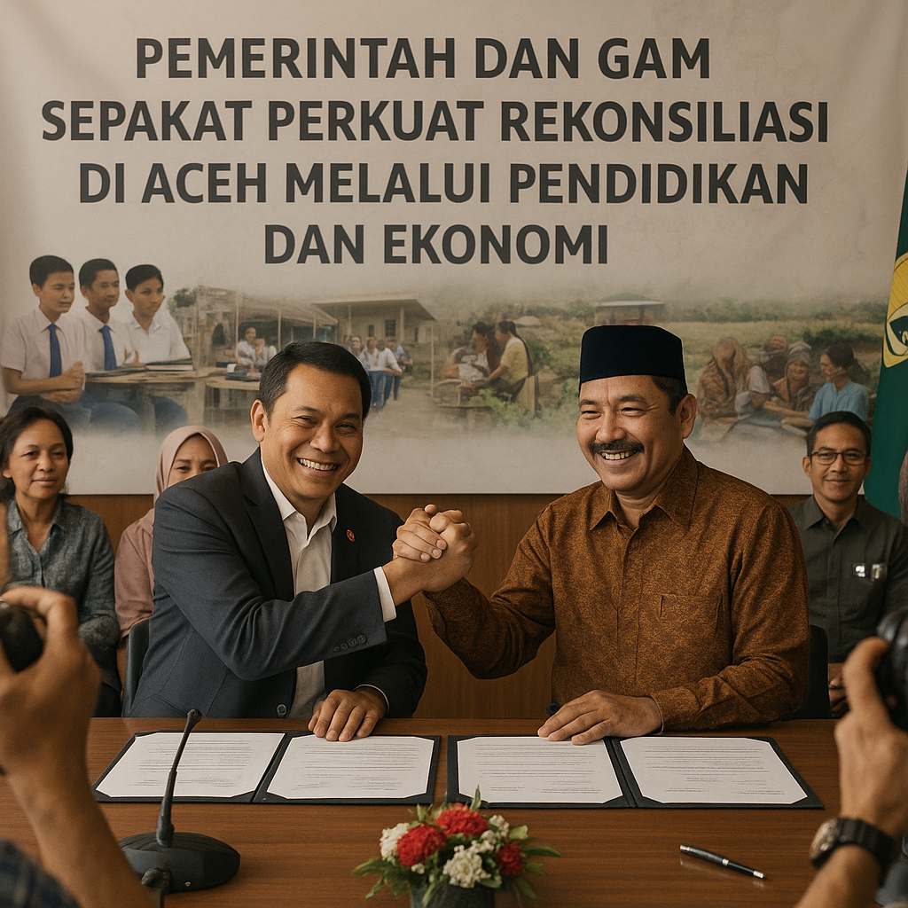 Pemerintah dan GAM Sepakat Perkuat Rekonsiliasi di Aceh Melalui Pendidikan dan Ekonomi