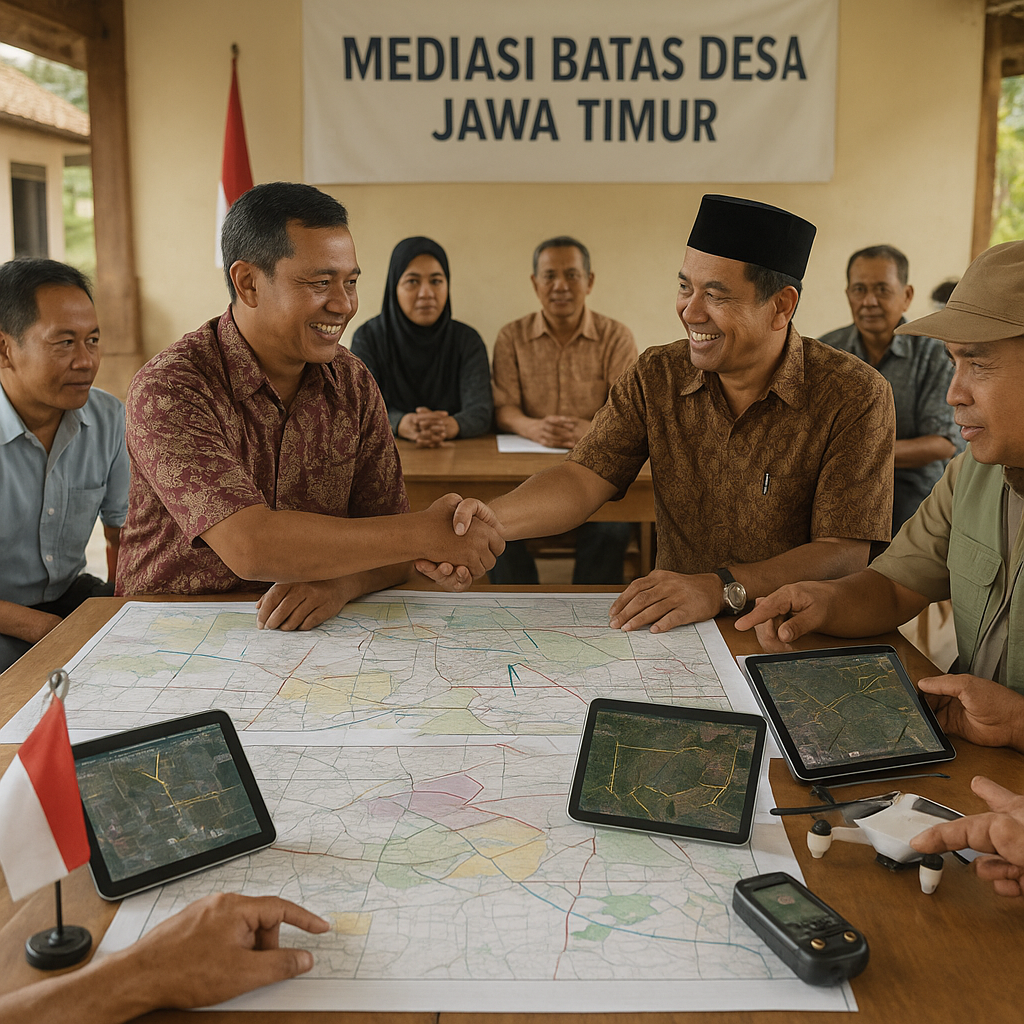 Konflik Batas Desa di Jawa Timur Berakhir dengan Mediasi Berbasis Data Spasial