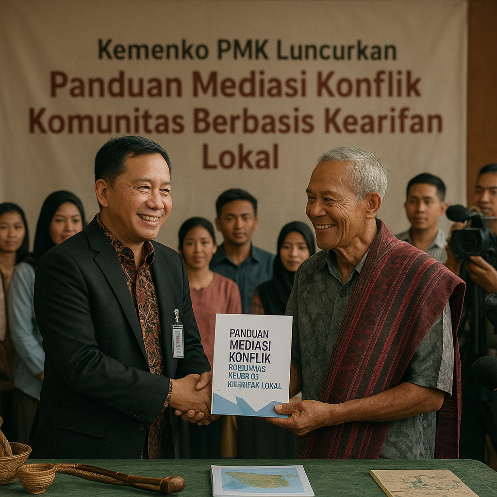 Kemenko PMK Luncurkan Panduan Mediasi Konflik Komunitas Berbasis Kearifan Lokal