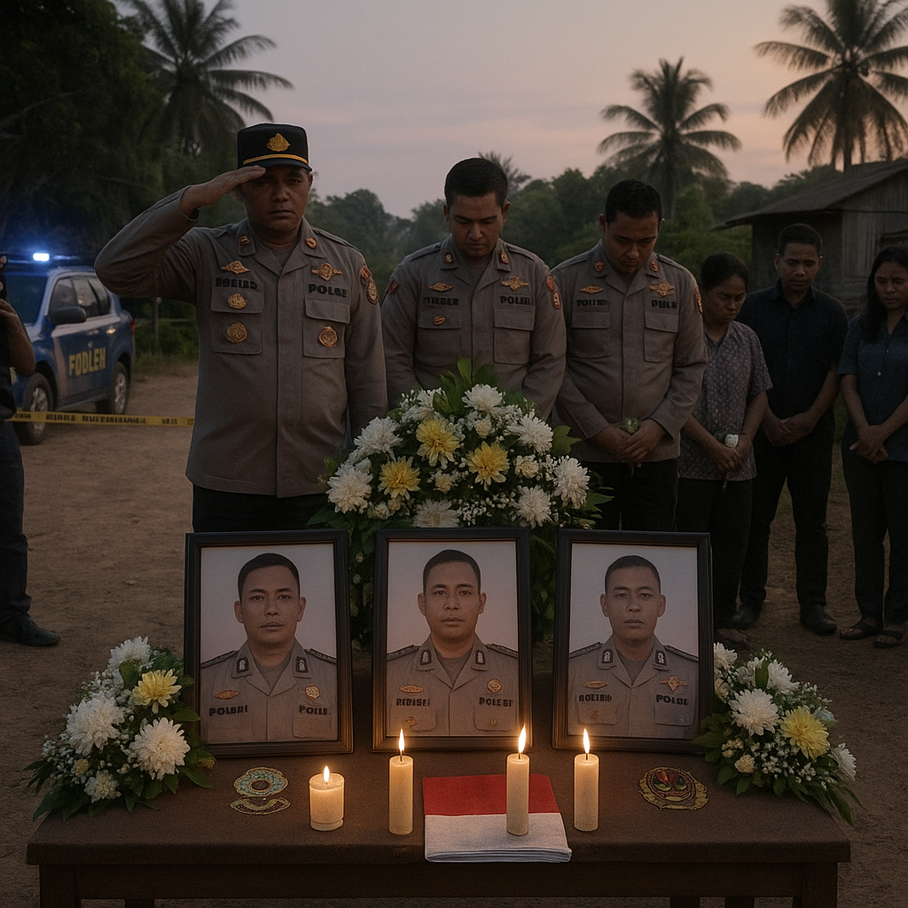 Fakta di Balik Gugurnya 3 Polisi Saat Gerebek Bandar Sabu di Katingan