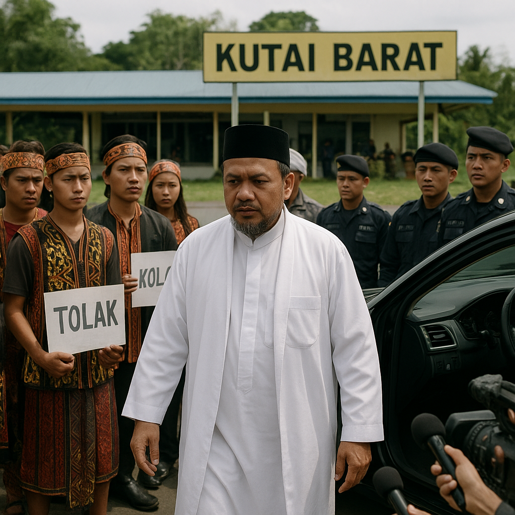 Kedatangan UAS di Kutai Barat Diwarnai Aksi Penolakan Kelompok Pemuda Dayak
