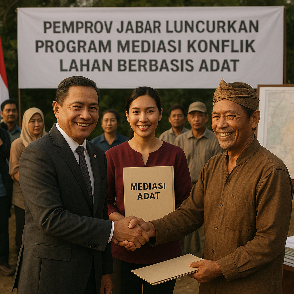 Pemprov Jabar Luncurkan Program Mediasi Konflik Lahan Berbasis Adat