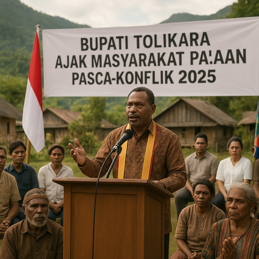 Bupati Tolikara Ajak Masyarakat Jaga Perdamaian Pasca-Konflik 2025