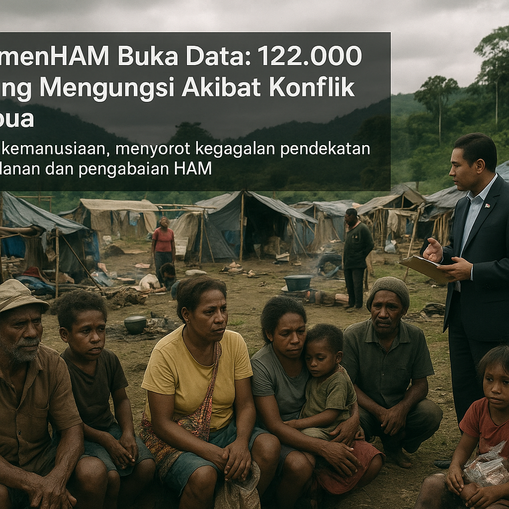 WamenHAM Buka Data: 122.000 Orang Mengungsi Akibat Konflik Papua
