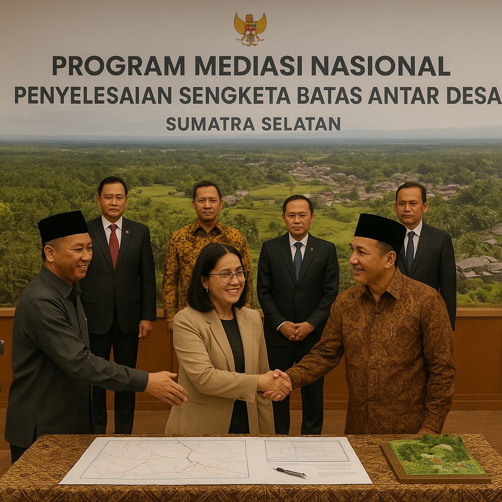 Pemerintah Luncurkan Program Mediasi Nasional untuk Selesaikan Sengketa Batas Antar Desa di Sumatra Selatan