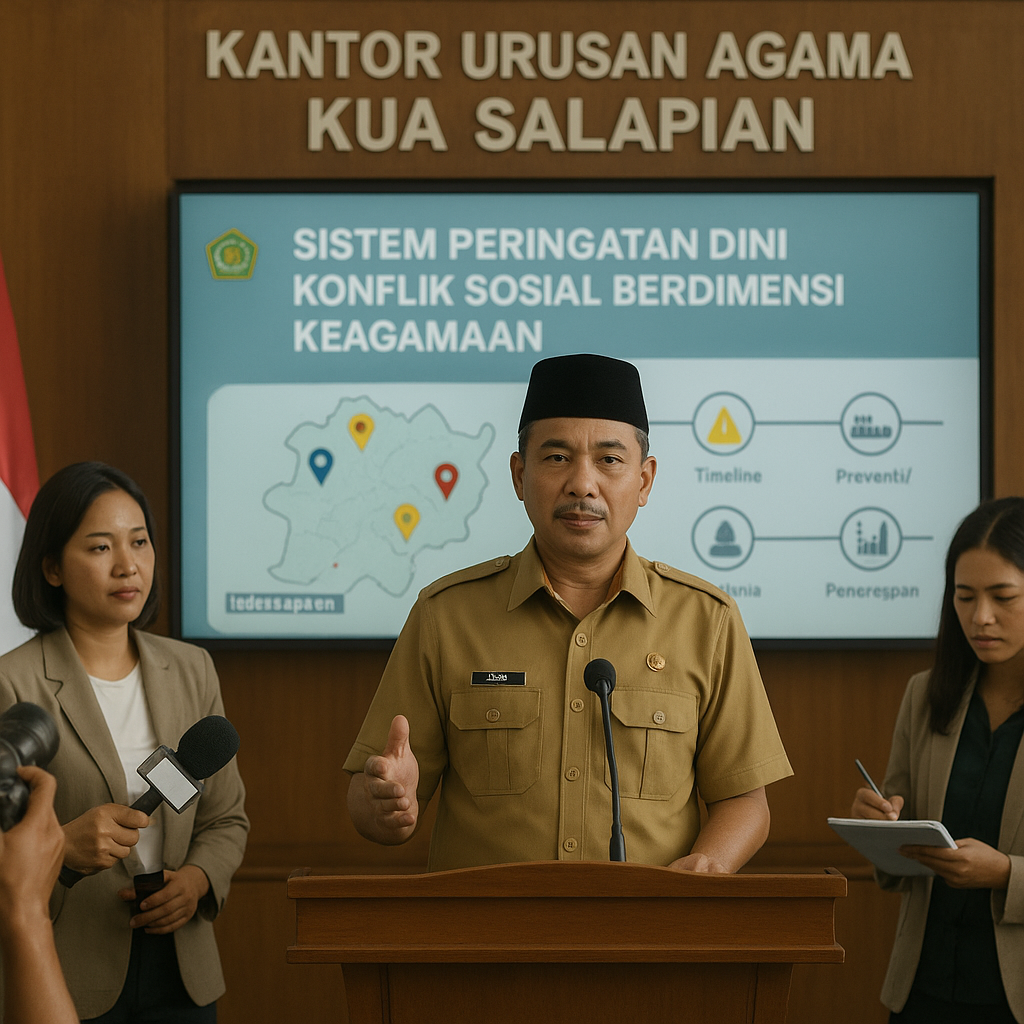 Kepala KUA Salapian Sampaikan Implementasi Sistem Peringatan Dini Konflik Sosial Berdimensi Keagamaan