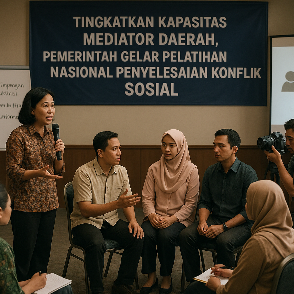 Tingkatkan Kapasitas Mediator Daerah, Pemerintah Gelar Pelatihan Nasional Penyelesaian Konflik Sosial