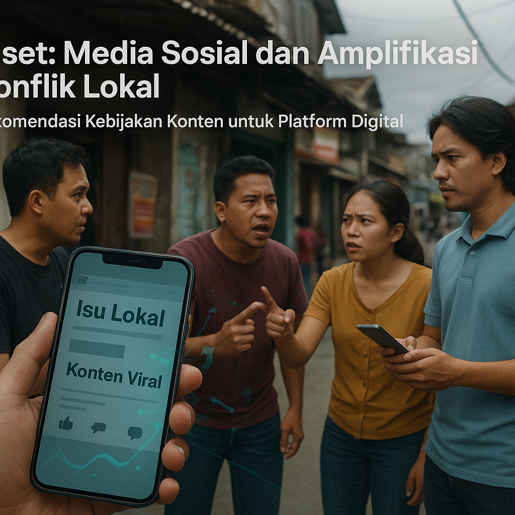 Riset: Media Sosial dan Amplifikasi Konflik Lokal – Rekomendasi Kebijakan Konten untuk Platform Digital