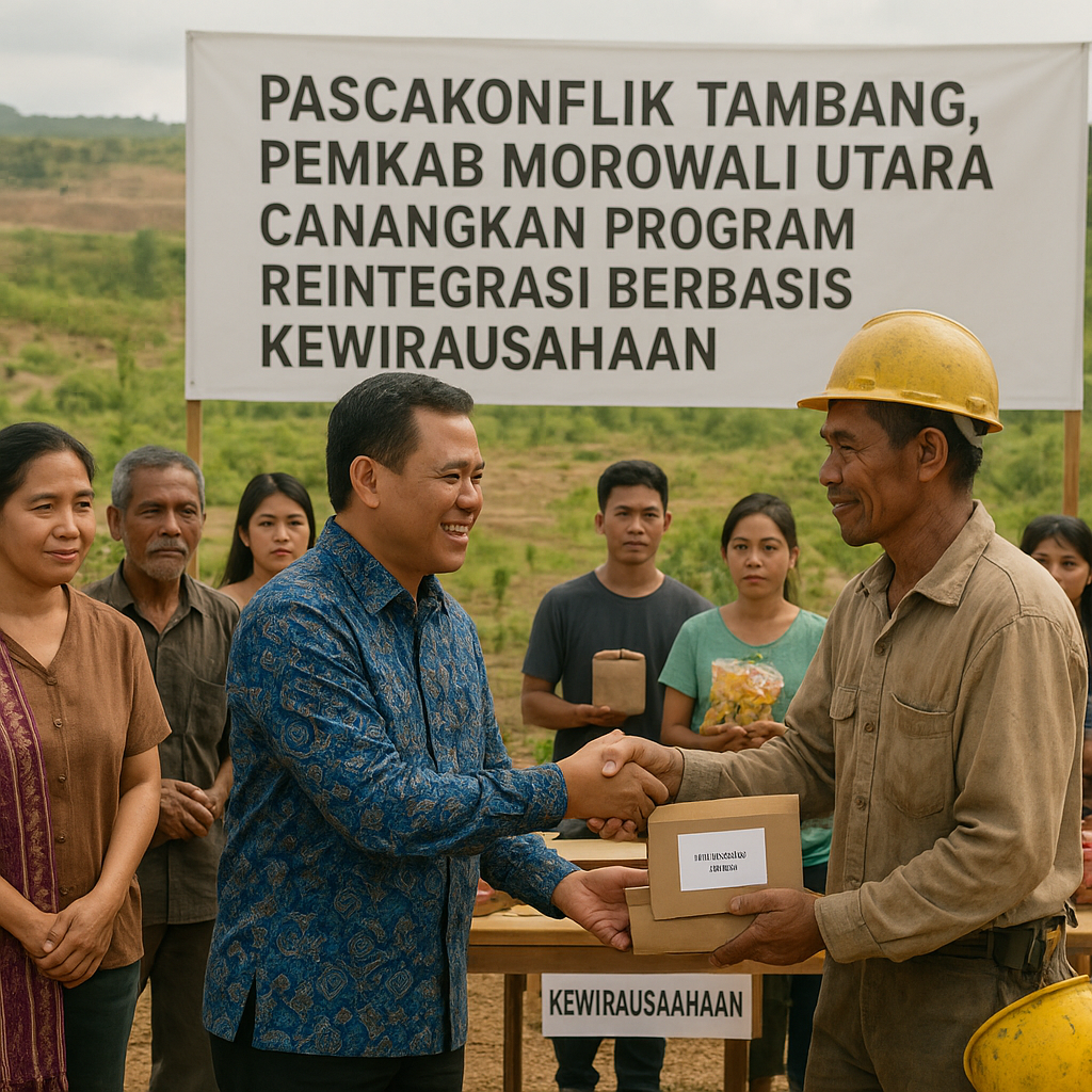Pascakonflik Tambang, Pemkab Morowali Utara Canangkan Program Reintegrasi Berbasis Kewirausahaan