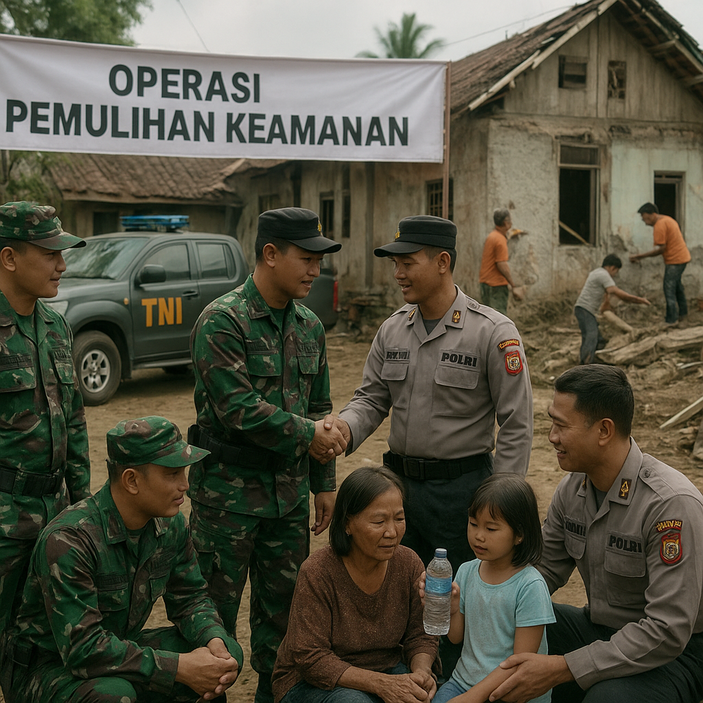 Peran Strategis TNI-Polri dalam Operasi Pemulihan Keamanan Pascakonflik Antarwarga