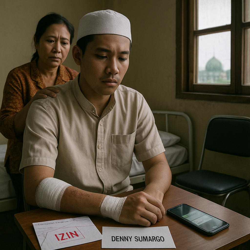 Santri Korban Pembakaran di Lombok Batal ke Jakarta Ketemu Denny Sumargo, Belum Kantongi Izin