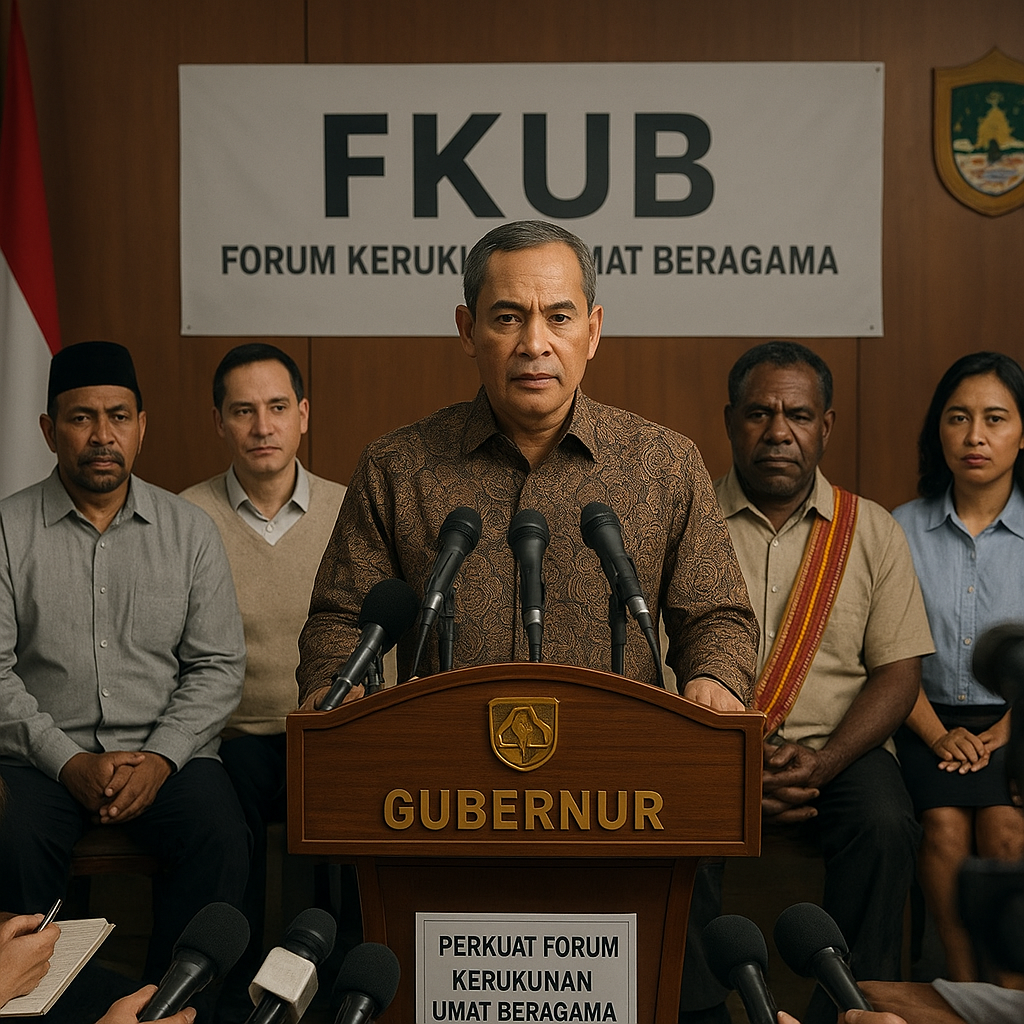 Pasca Bentrokan di Papua, Gubernur Terbitkan Instruksi Perkuat Forum Kerukunan Umat Beragama