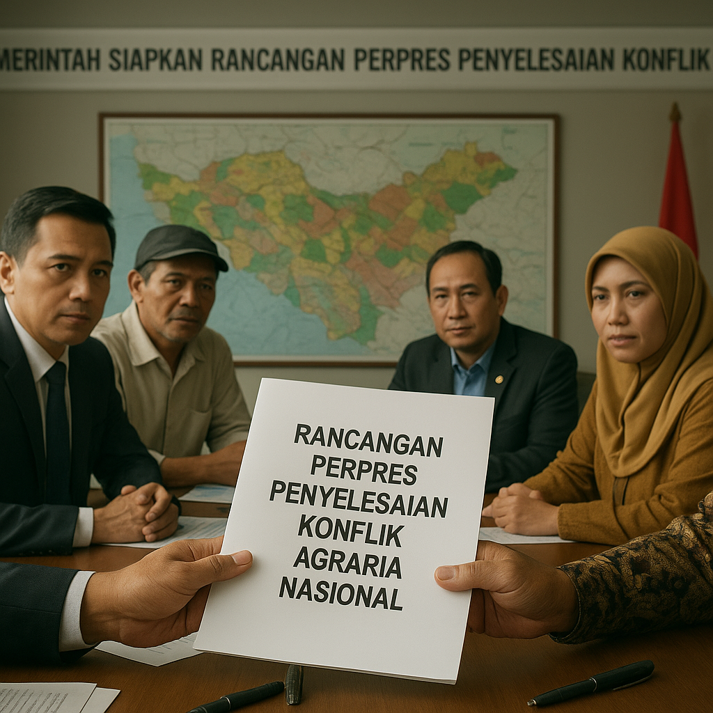 Pemerintah Siapkan Rancangan Perpres Penyelesaian Konflik Agraria Nasional