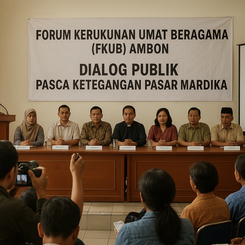 Forum Kerukunan Umat Beragama di Ambon Gelar Dialog Publik Usai Ketegangan di Pasar Mardika