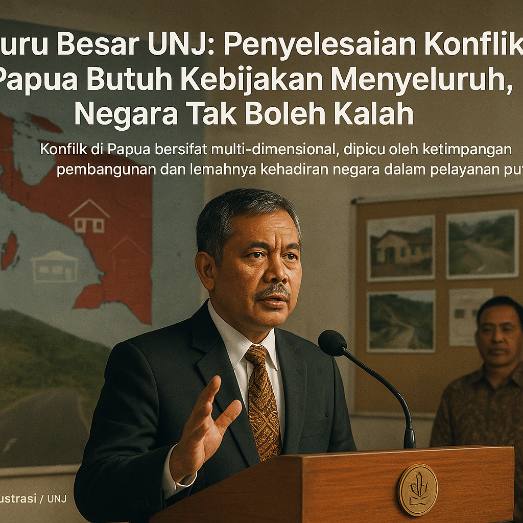 Guru Besar UNJ: Penyelesaian Konflik Papua Butuh Kebijakan Menyeluruh, Negara Tak Boleh Kalah