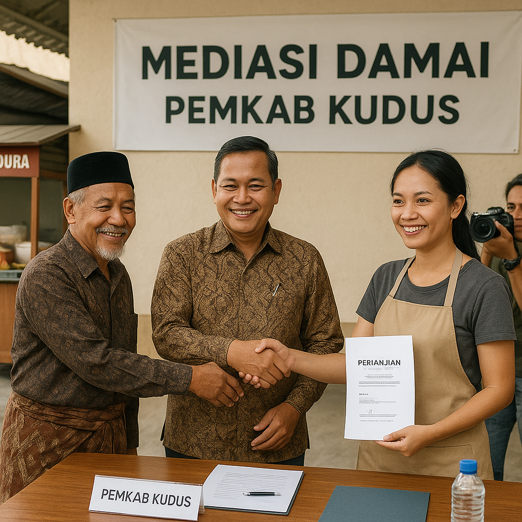 Mediasi Pemkab Kudus Berhasil Redam Sengketa Warung Madura, Kedua Pihak Sepakat Damai