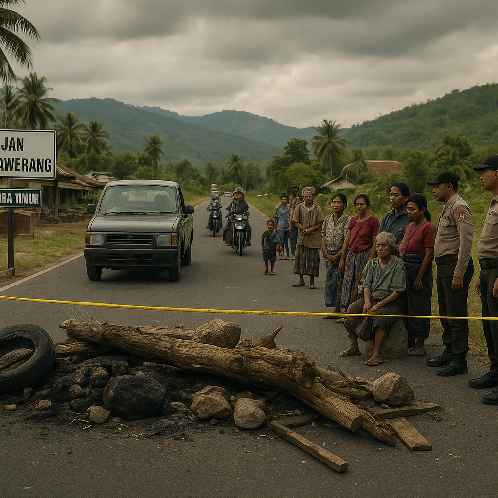 Konflik Antardesa di Adonara Flores Timur Lumpuhkan Jalan Trans Waiwerang, Warga Tak Berani Melintas