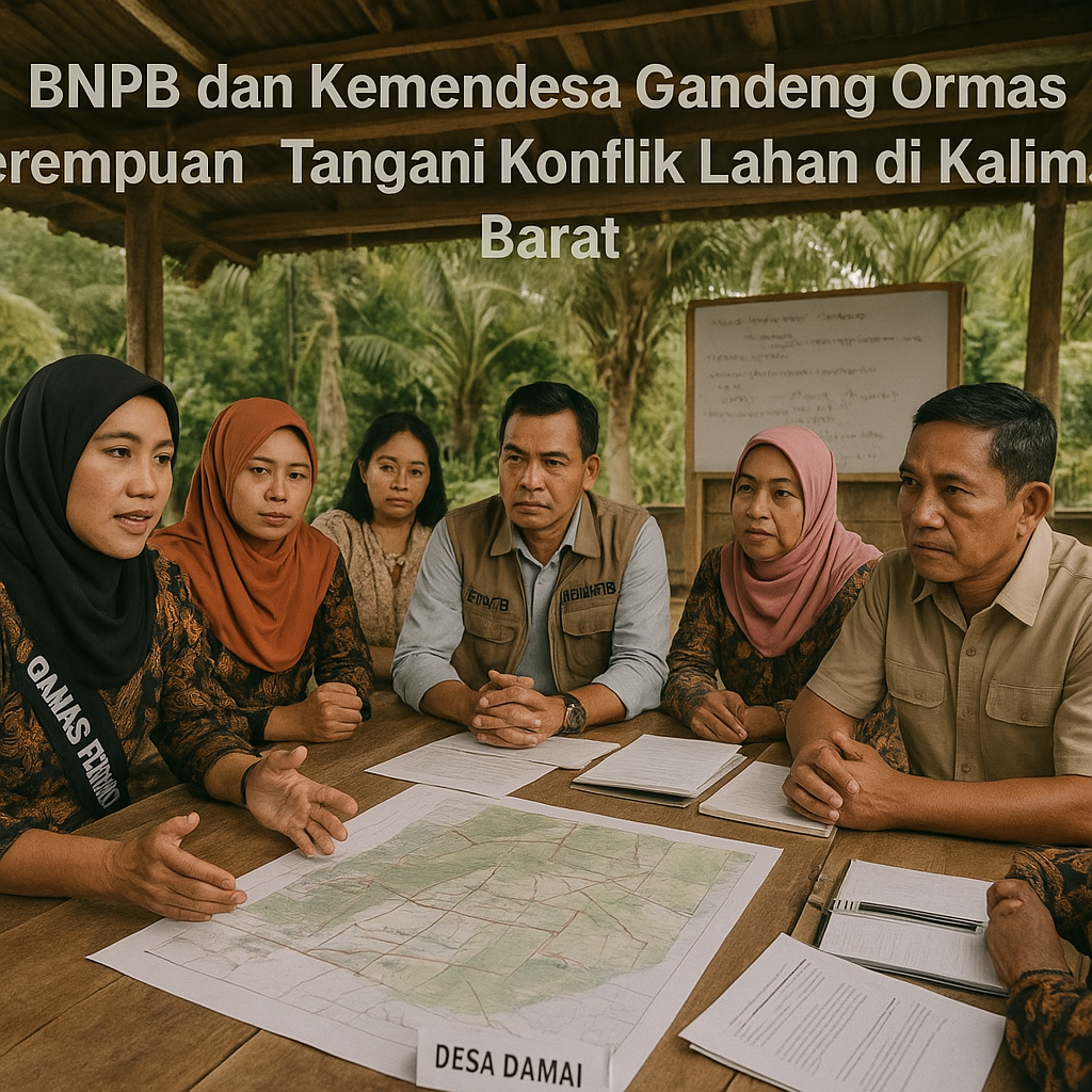 BNPB dan Kemendesa Gandeng Ormas Perempuan Tangani Konflik Lahan di Kalimantan Barat