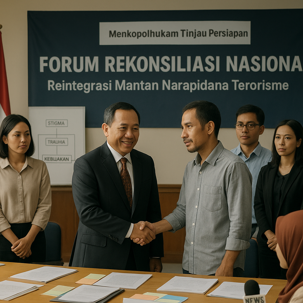Menkopolhukam Tinjau Persiapan Forum Rekonsiliasi Nasional untuk Mantan Narapidana Terorisme