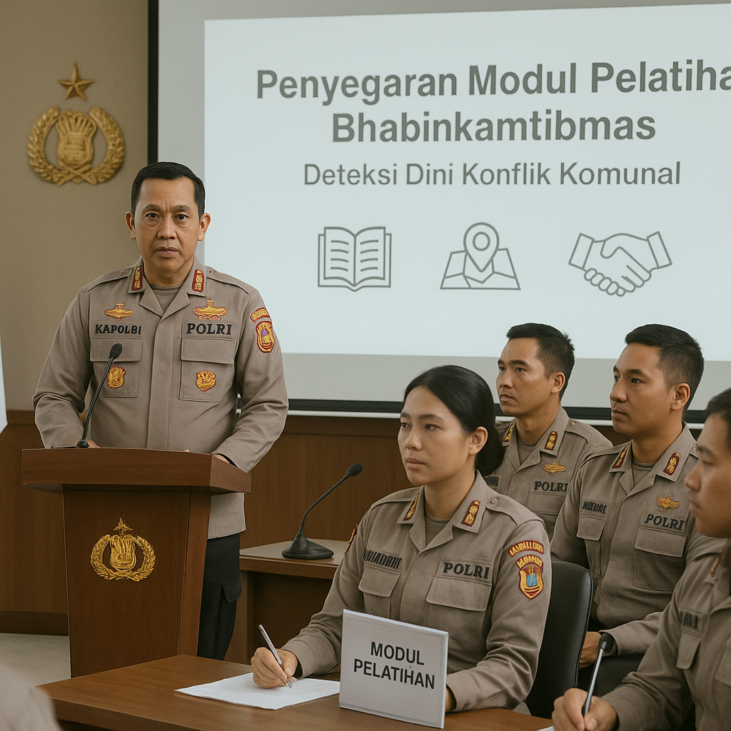 Kapolri Instruksikan Penyegaran Modul Pelatihan Bhabinkamtibmas untuk Deteksi Dini Konflik Komunal