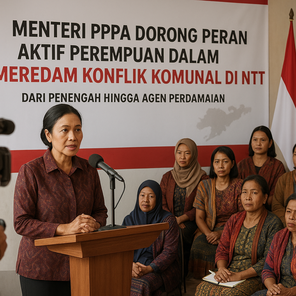Menteri PPPA Dorong Peran Aktif Perempuan dalam Meredam Konflik Komunal di NTT: Dari Penengah hingga Agen Perdamaian