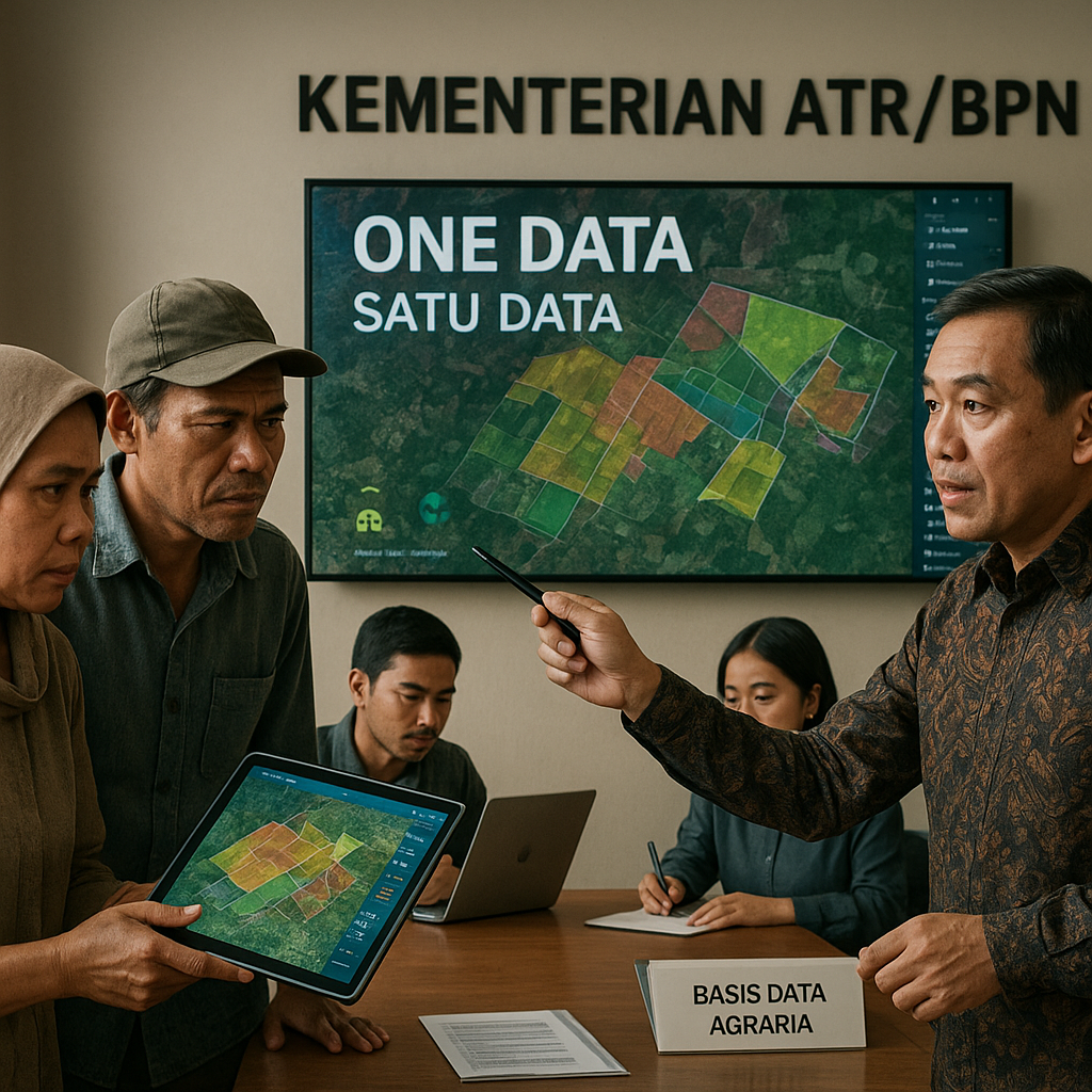 Kebijakan 'One Data' untuk Konflik Agraria: Kementerian ATR/BPN Perkuat Basis Data untuk Antisipasi Sengketa Horizontal