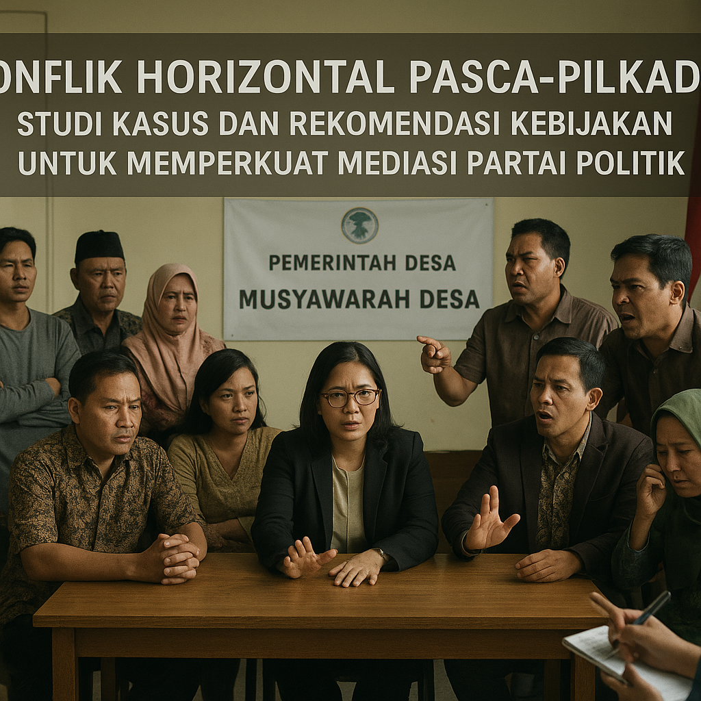 Konflik Horizontal Pasca-Pilkada: Studi Kasus dan Rekomendasi Kebijakan untuk Memperkuat Mediasi Partai Politik