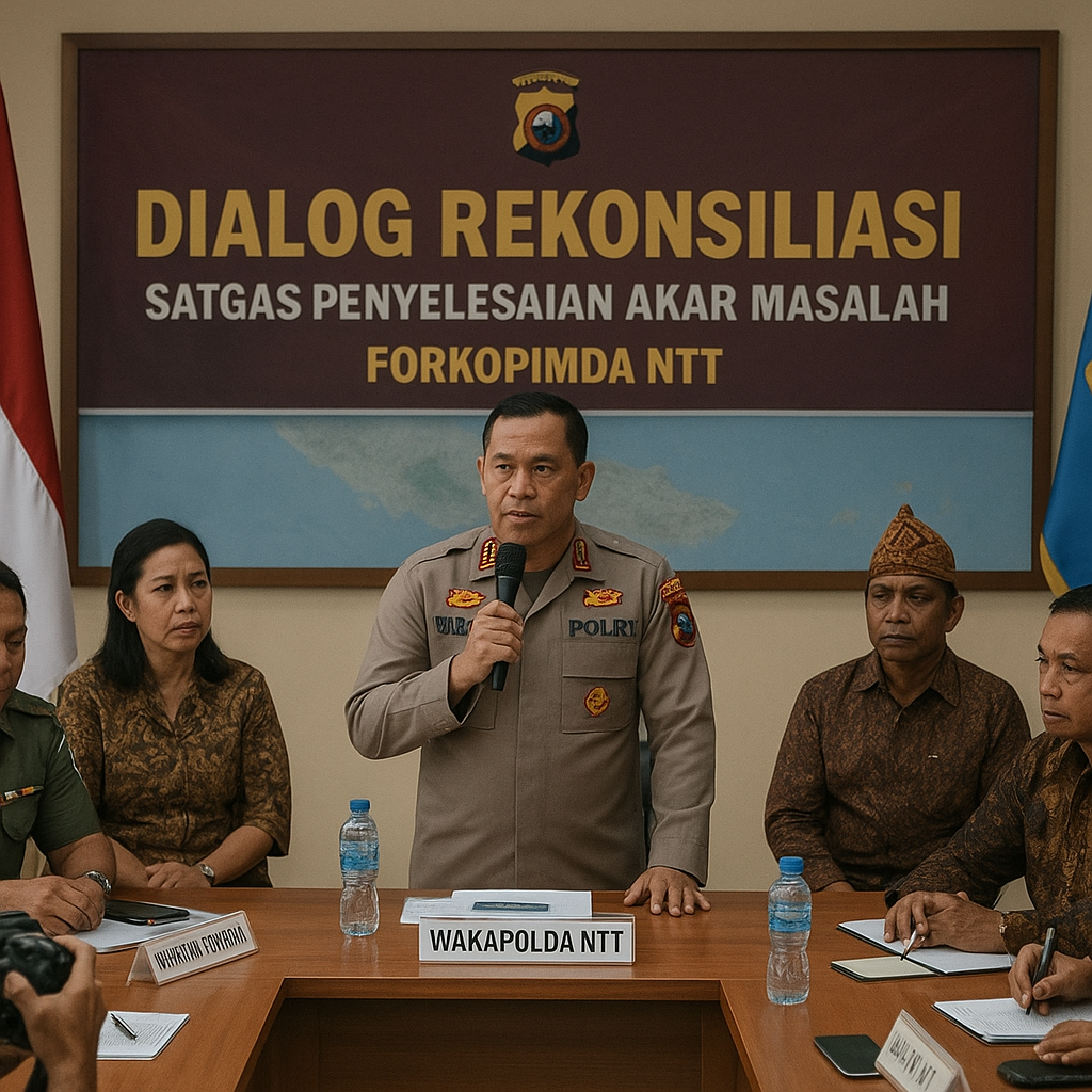 Wakapolda NTT Pimpin Dialog Rekonsiliasi, Pemda Siapkan Satgas Penyelesaian Akar Masalah
