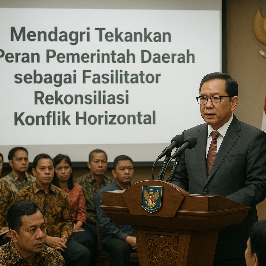 Mendagri Tekankan Peran Pemerintah Daerah sebagai Fasilitator Rekonsiliasi Konflik Horizontal