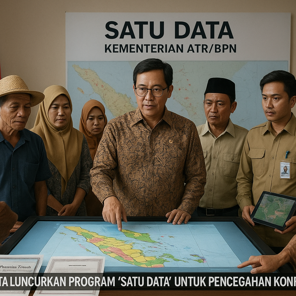 Pemerintah Luncurkan Program 'Satu Data' untuk Pencegahan Konflik Agraria di Sumatera