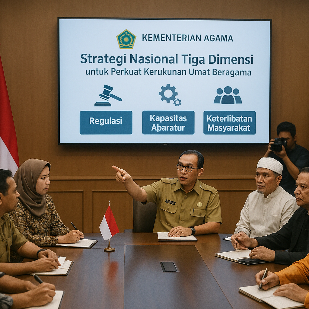 Kemenag Siapkan Strategi Nasional Tiga Dimensi untuk Perkuat Kerukunan Umat Beragama
