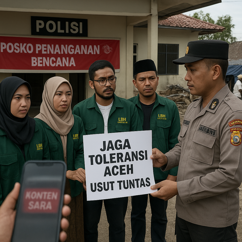 Jaga Toleransi Bencana Aceh, LBH Ansor Aceh Desak Polisi Usut Tuntas Kasus Akun TikTok Gufroni yang Mengandung SARA