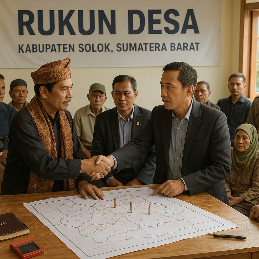 Pemerintah Luncurkan Program "Rukun Desa" untuk Mengatasi Konflik Batas Wilayah di Sumatera Barat