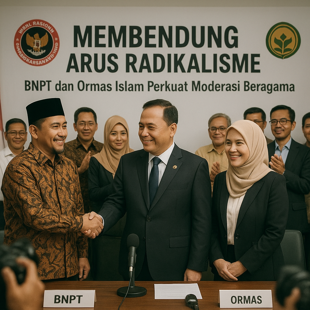 Membendung Arus Radikalisme, BNPT Gandeng Ormas Islam Perkuat Moderasi Beragama