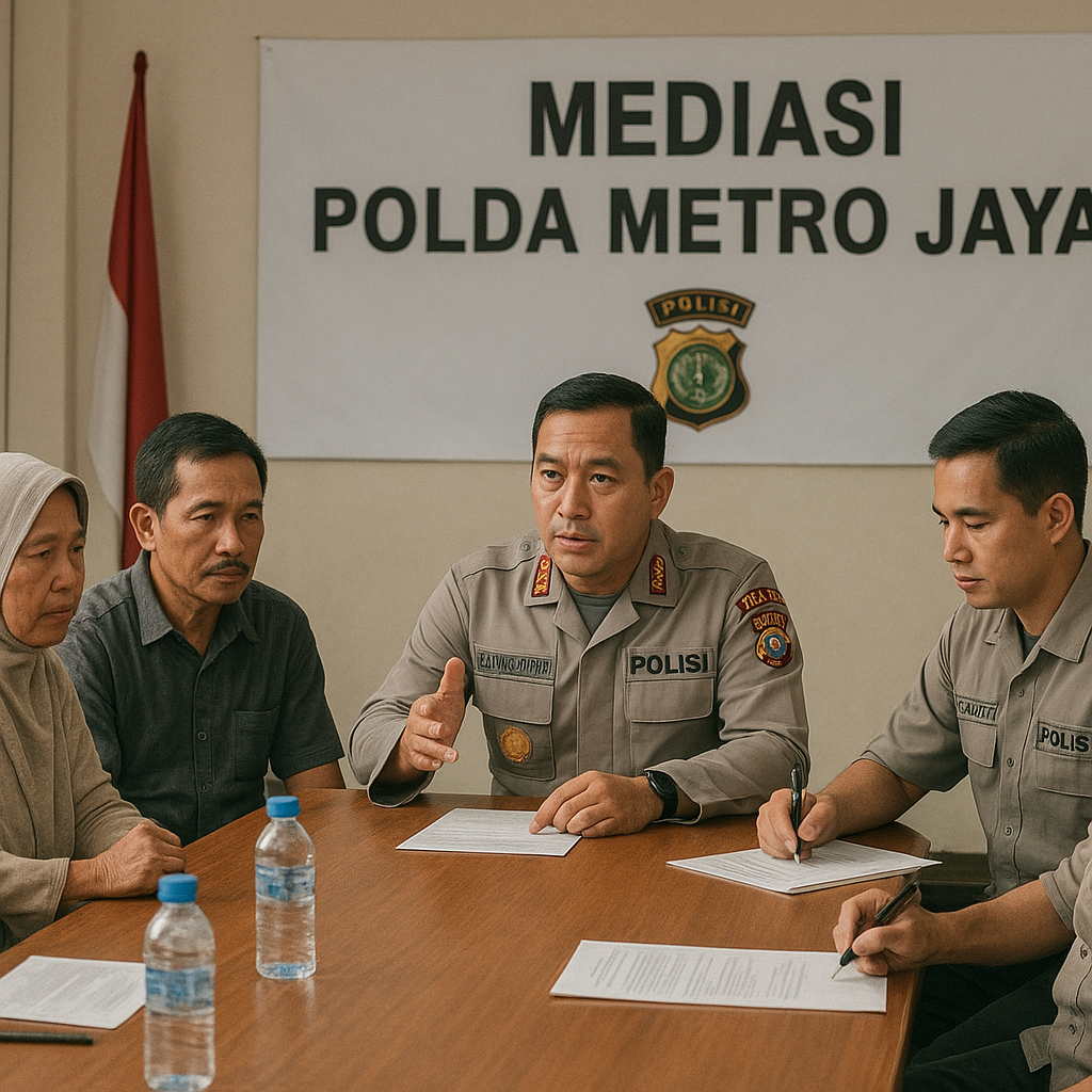 Polda Metro Mediasi Warga dan Keluarga Korban Bentrok Matraman