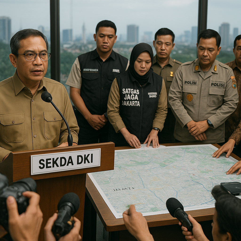 Sekda DKI: Satgas Jaga Jakarta Dioptimalkan Cegah Eskalasi Konflik