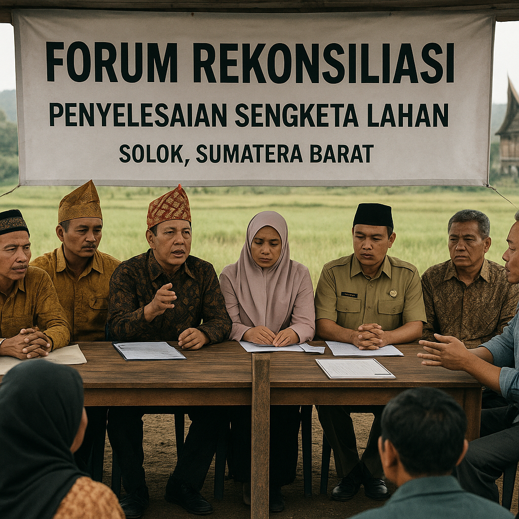 Forum Rekonsiliasi Dibentuk untuk Selesaikan Sengketa Lahan Antar-Kelompok di Sumatra Barat