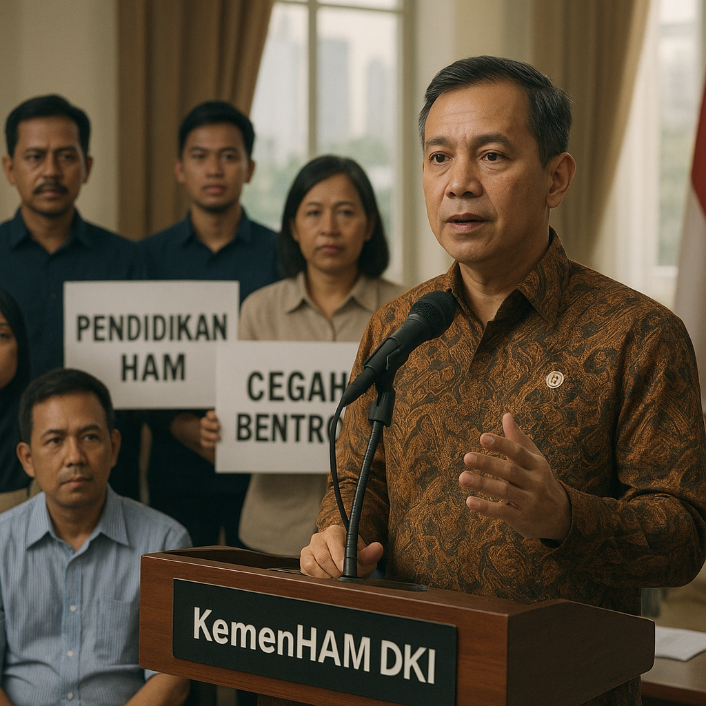KemenHAM DKI Ajak Warga Jaga Kedamaian dan Cegah Bentrok