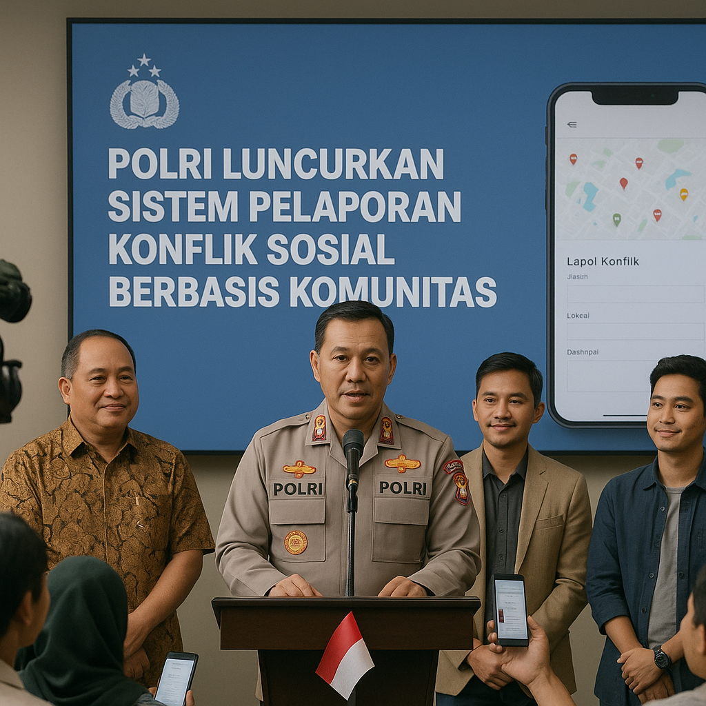 Tingkatkan Kepercayaan, Polri Luncurkan Sistem Pelaporan Konflik Sosial Berbasis Komunitas