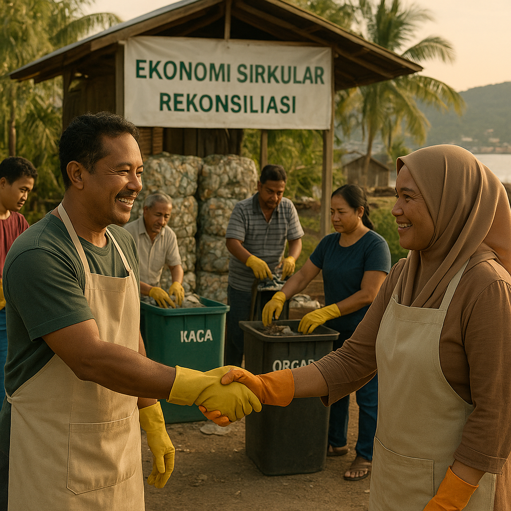 Ekonomi Sirkular dan Rekonsiliasi: Model Kolaborasi Pengelolaan Sampah Pasca Konflik di Ambon
