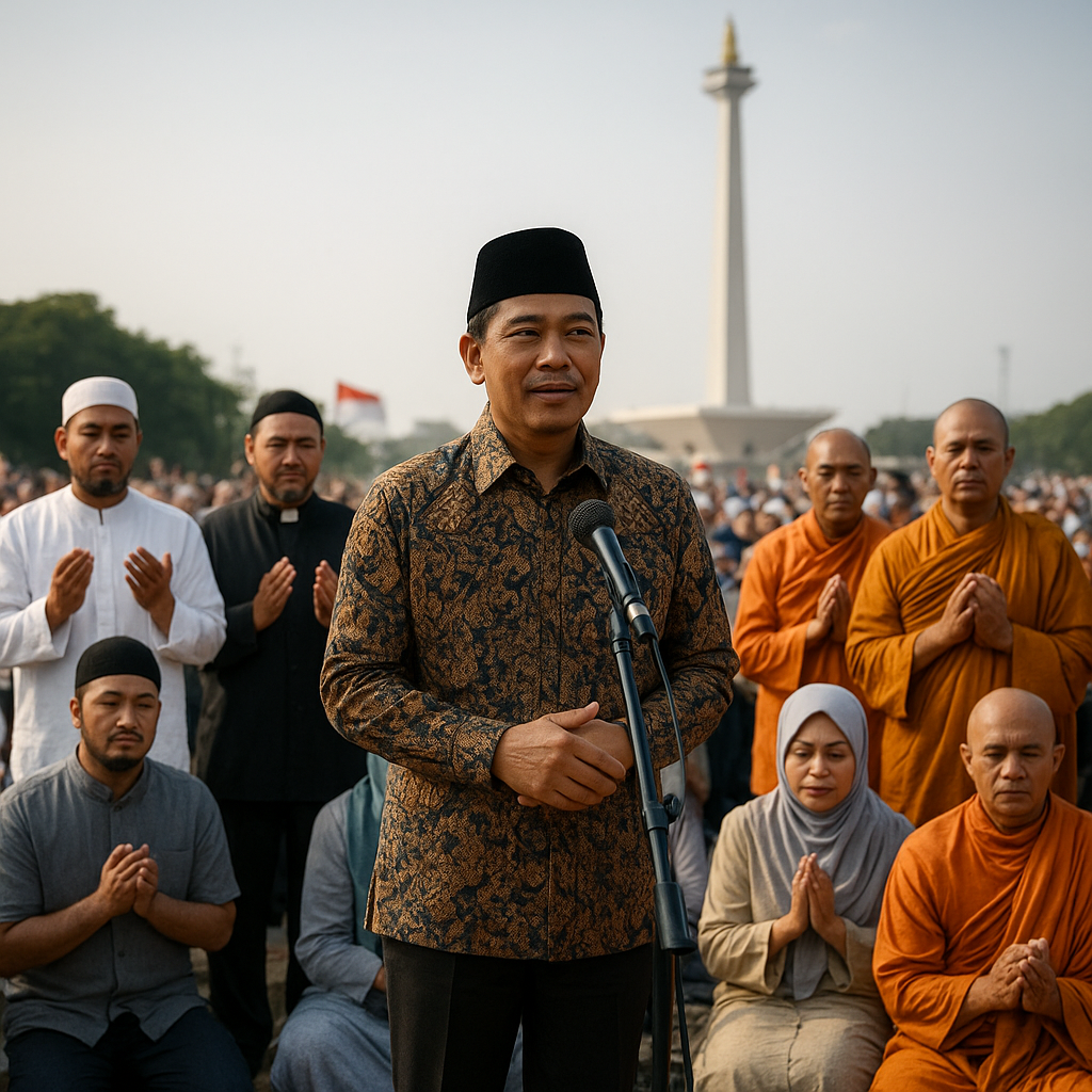 Menag Ajak Masyarakat Lintas Agama Zikir dan Doa Bersama di Monas Besok