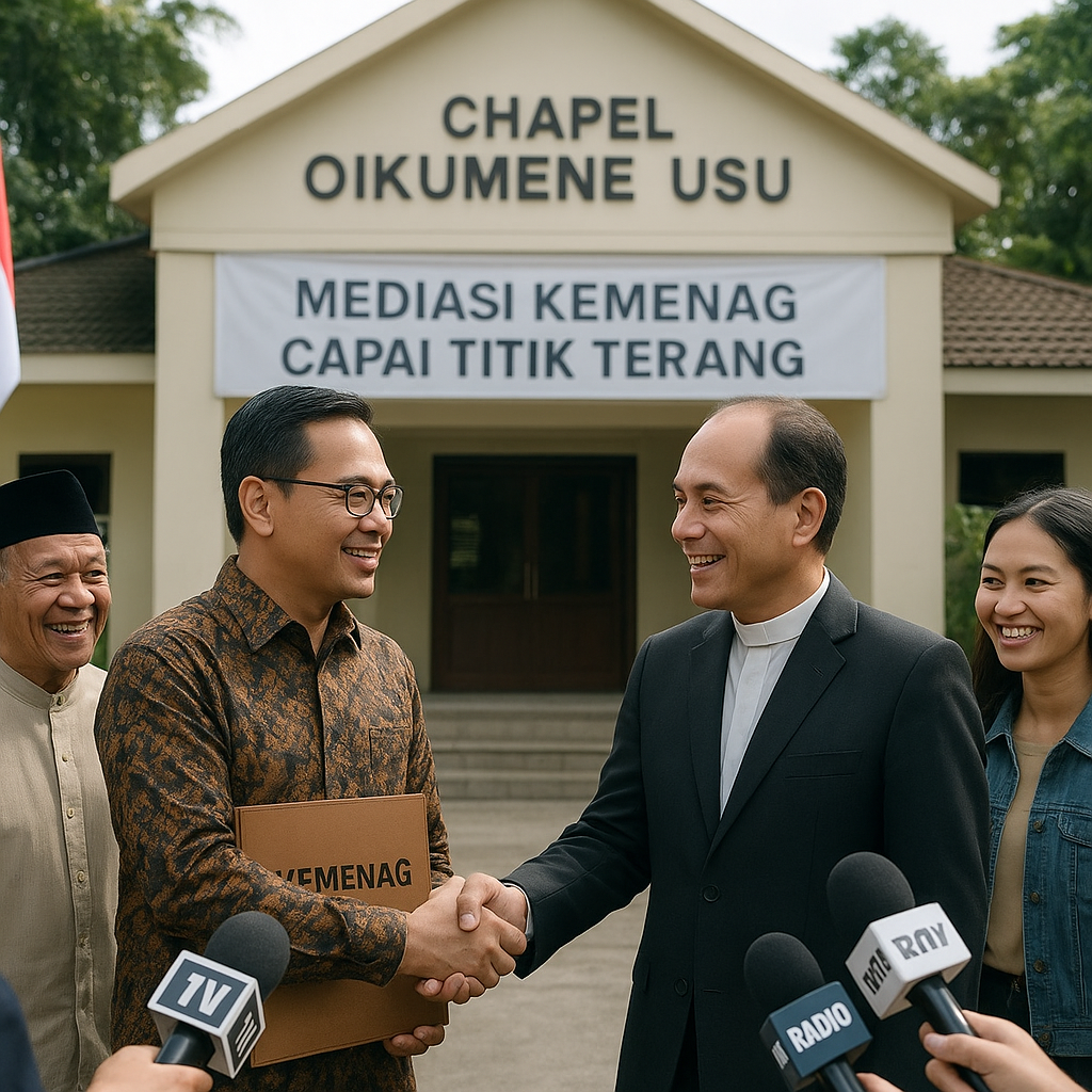 Mediasi Kemenag Capai Titik Terang dalam Sengketa Chapel Oikumene USU