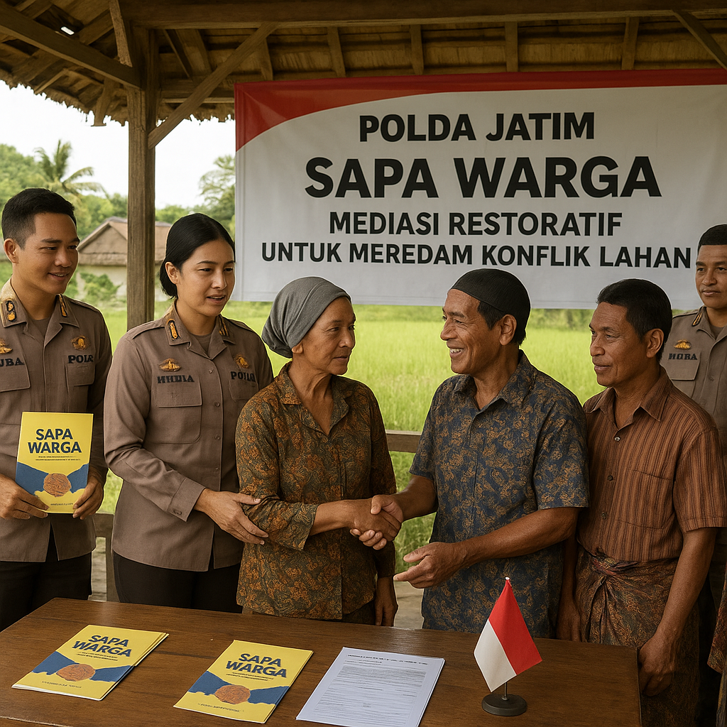 Polda Jatim Luncurkan Program "Sapa Warga" untuk Tangani Konflik Lahan