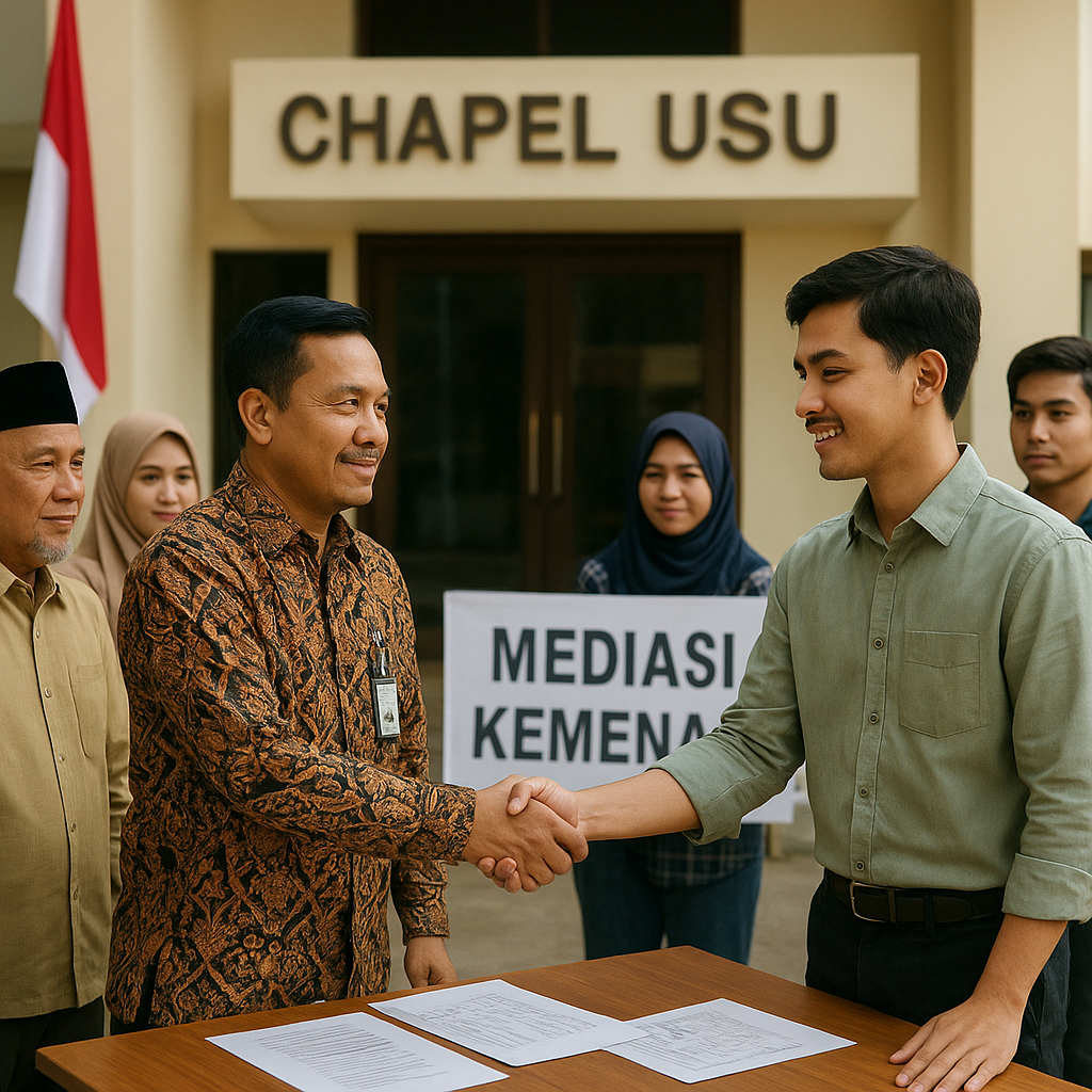 Kemenag Mediasi Sengketa Chapel USU, Tegaskan Prinsip Ibadah Damai Lebih Penting dari Renovasi