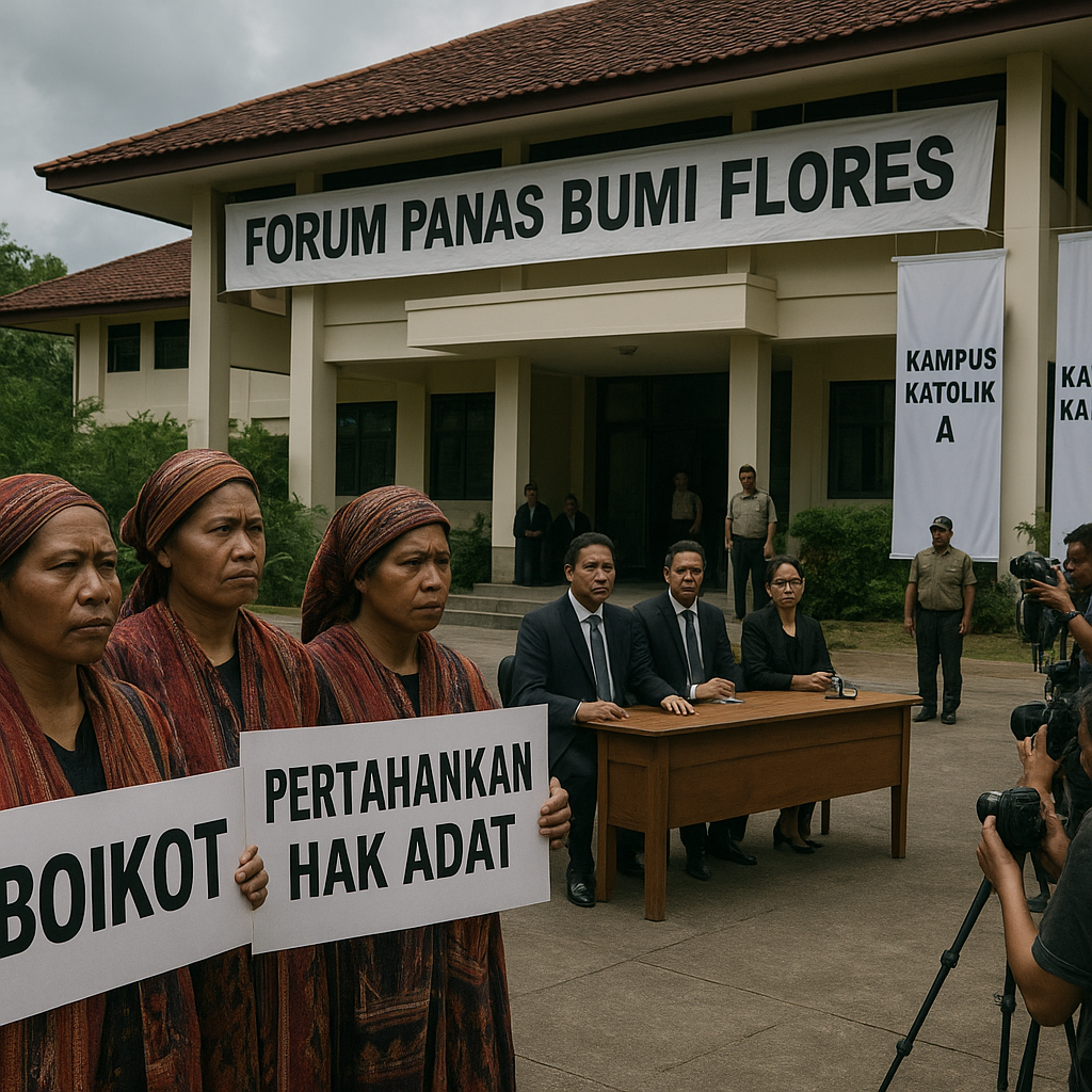 Tiga Kampus Katolik Gelar Forum Panas Bumi Flores di Tengah Boikot Masyarakat Adat