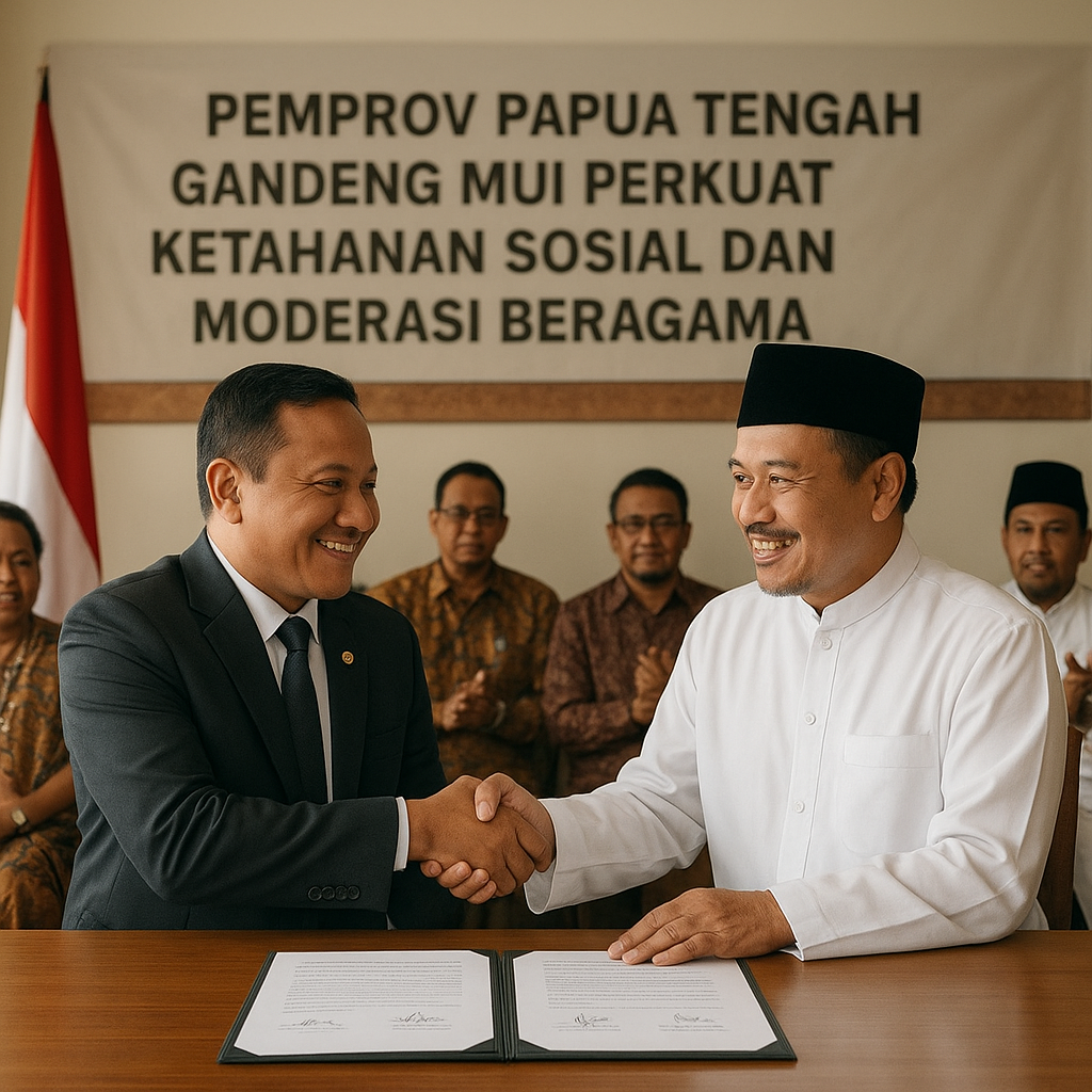 Pemprov Papua Tengah Gandeng MUI Perkuat Ketahanan Sosial dan Moderasi Beragama