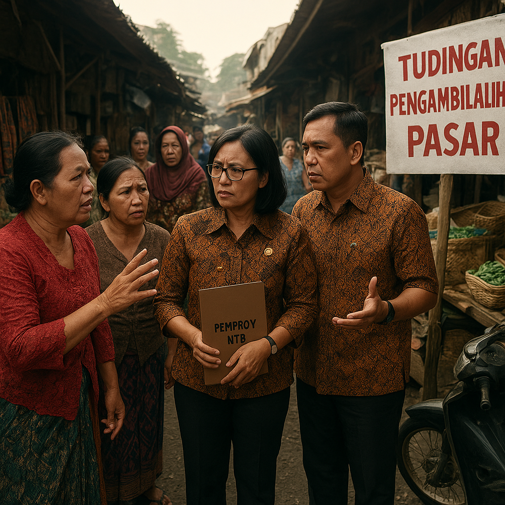 Tudingan 'Pengambilalihan Pasar' Picu Ketegangan di Lombok, Pemprov NTB Rancang Skema Kemitraan Usaha