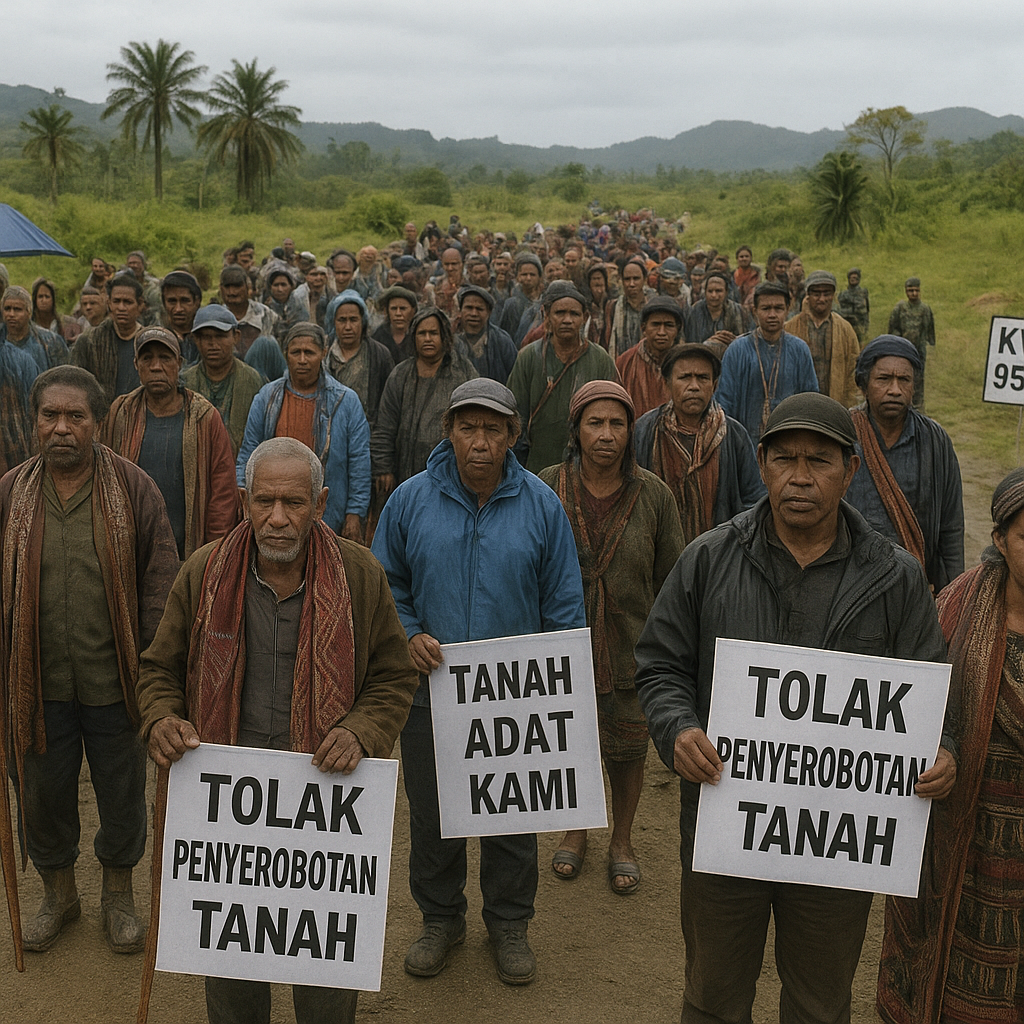 Rakyat Tota Mapiha Siap Turun Demo Tolak Penyerobotan Tanah di KM 95-102 Siriwo