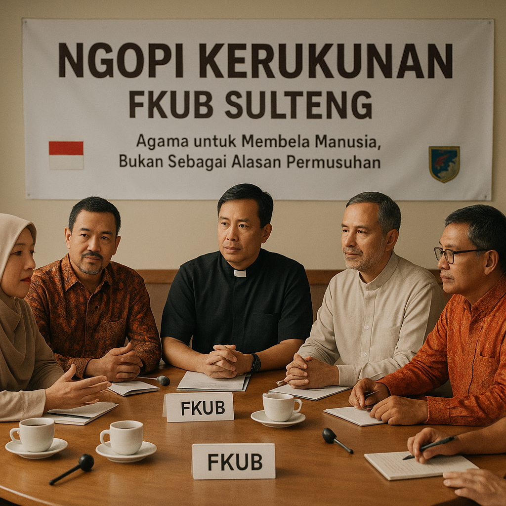 Ngopi Kerukunan FKUB Sulteng: Agama untuk Membela Manusia, Bukan Sebagai Alasan Permusuhan