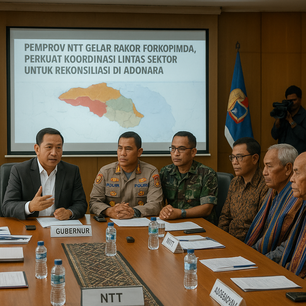 Pemprov NTT Gelar Rakor Forkopimda, Perkuat Koordinasi Lintas Sektor untuk Rekonsiliasi di Adonara